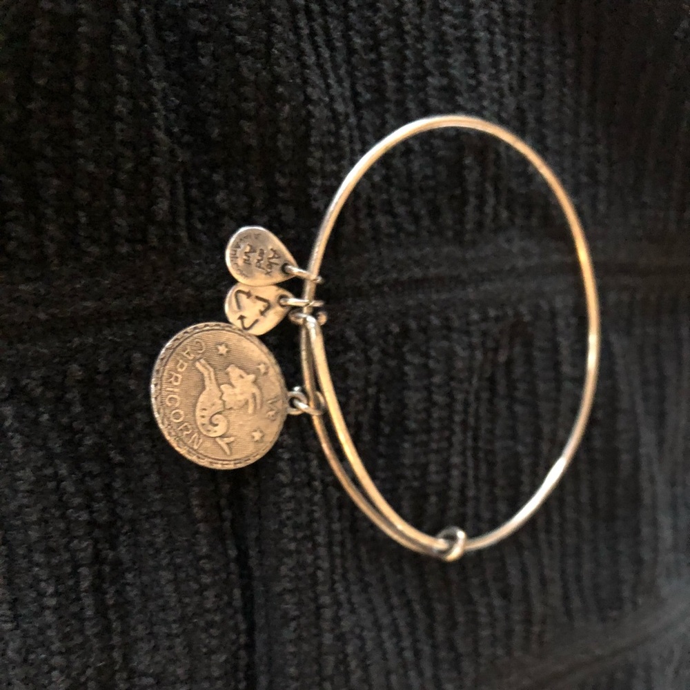 Silver Alex and Ani bracelet.